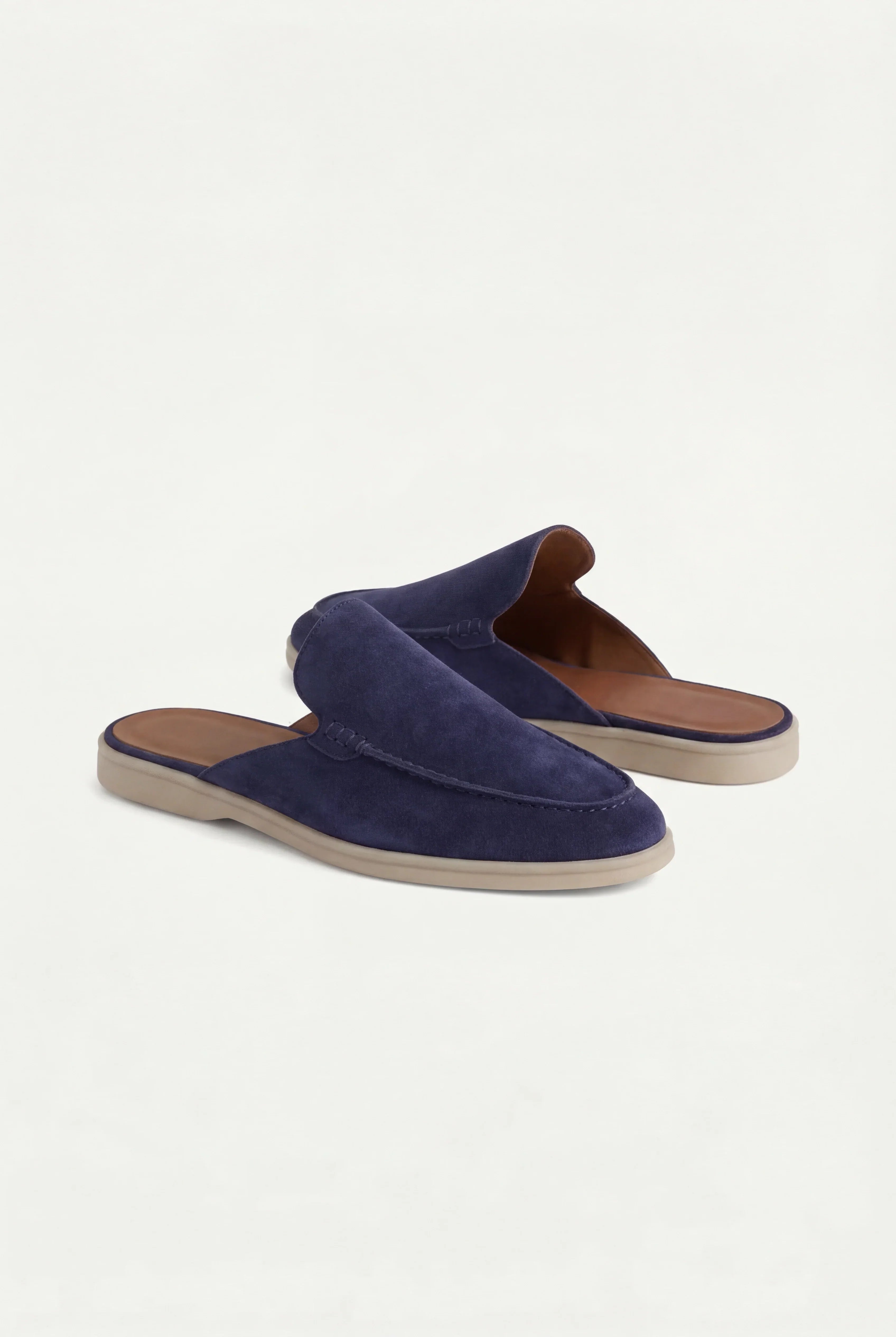 Navy Suède Yacht Mule