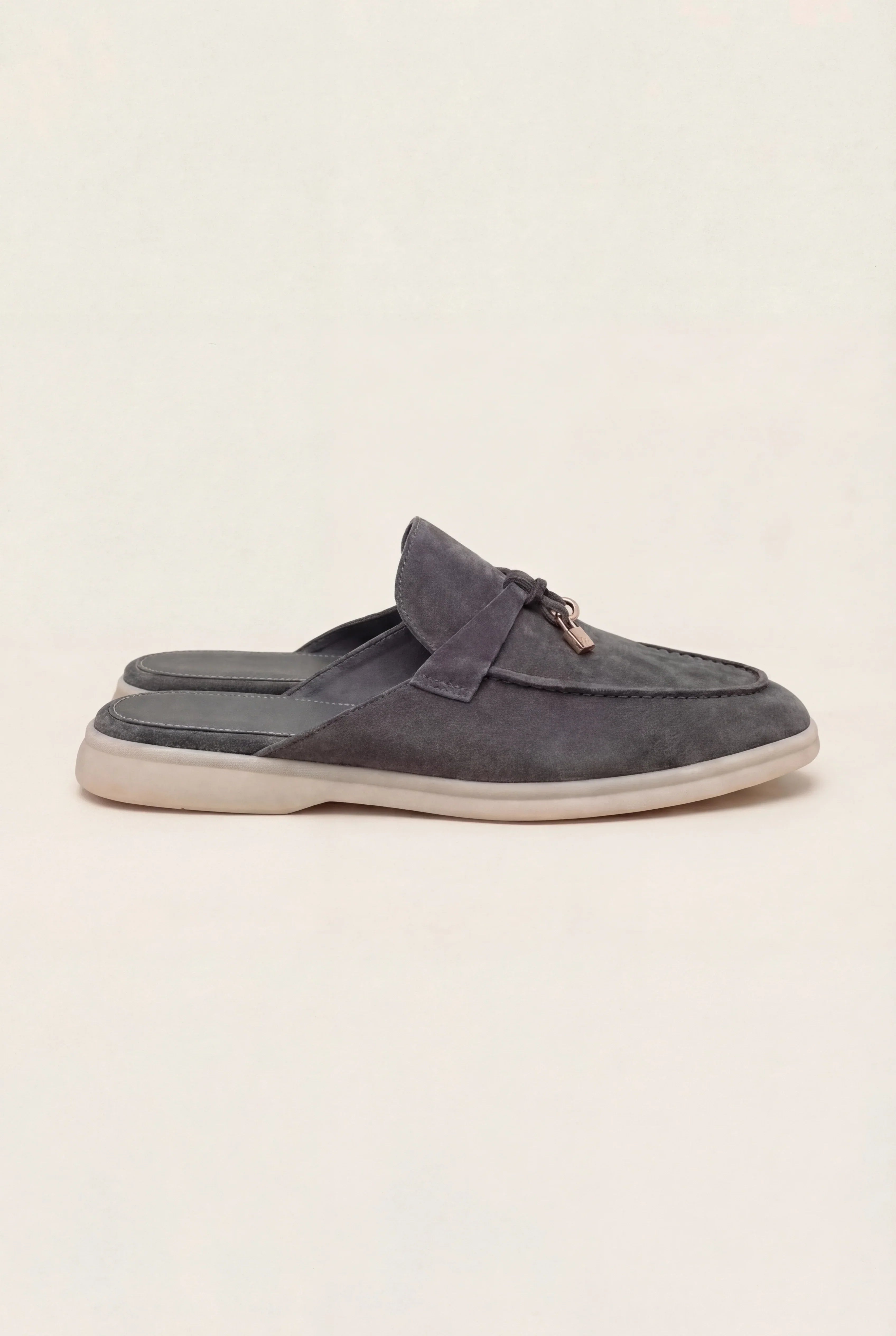Suède Grey Explorer Mule