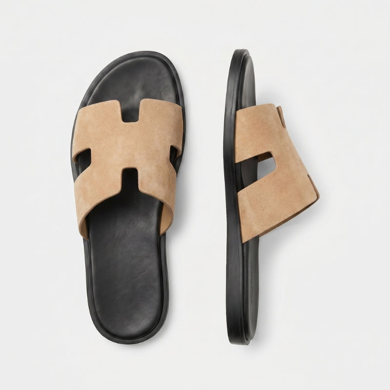 Amalfi Slide Suede Sand