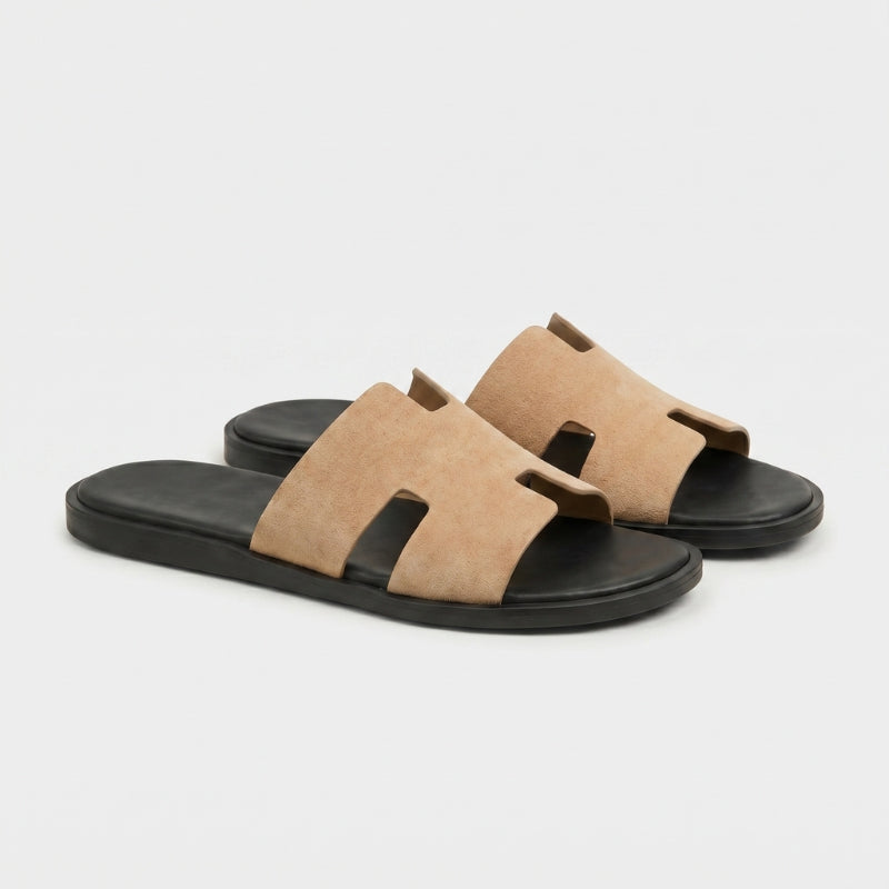 Amalfi Slide Suede Sand