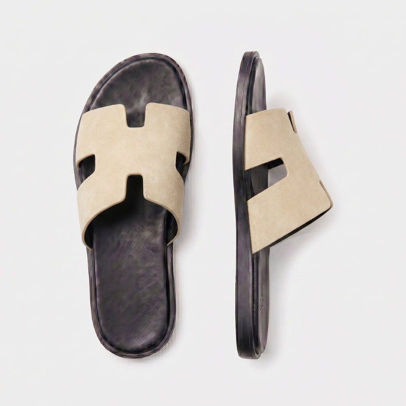 Amalfi Slide Suede Cream