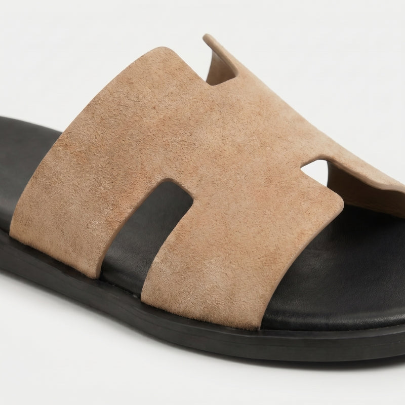 Amalfi Slide Suede Sand