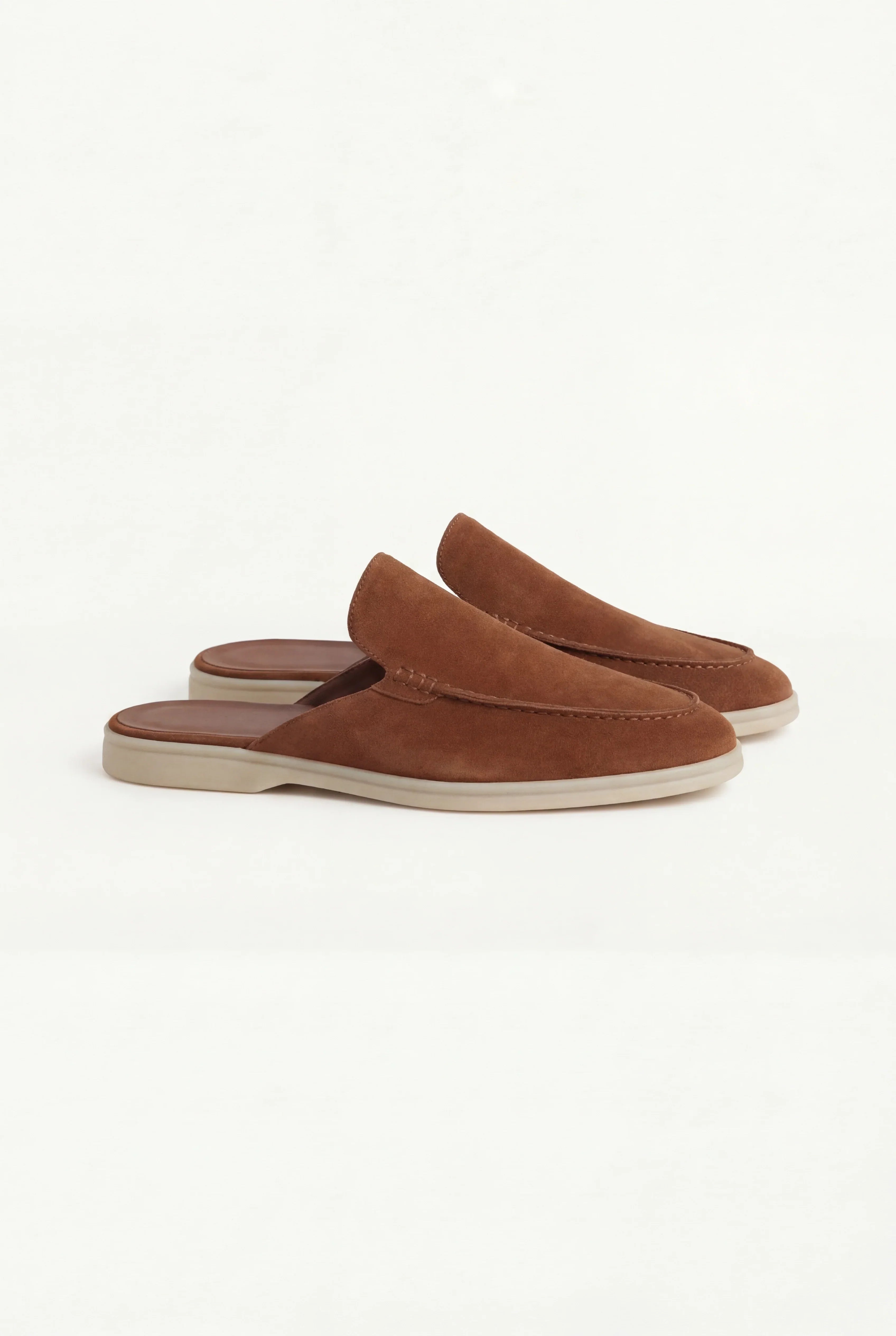 Maroon Suède Yacht Mule