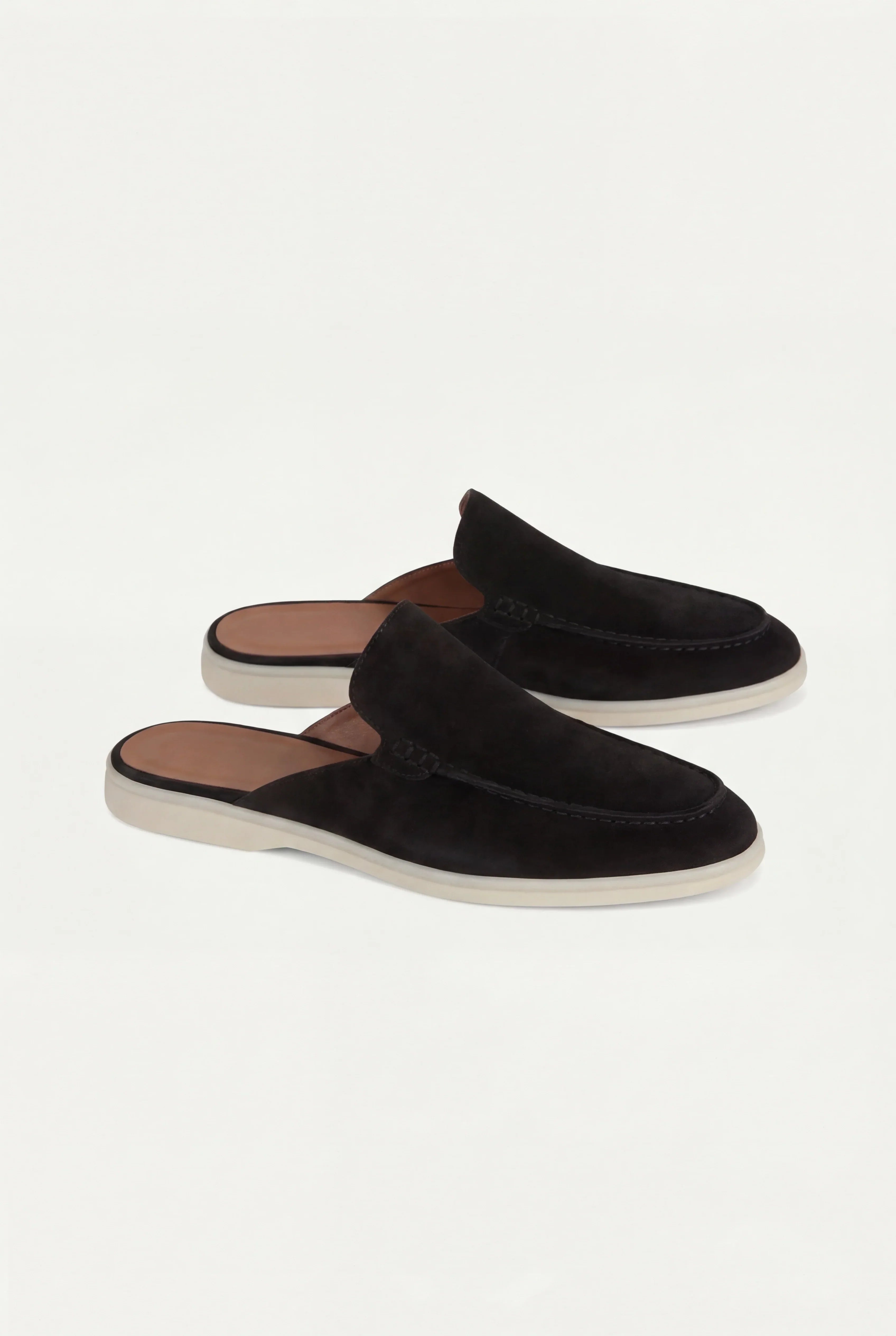 Suède Yacht Mule Black