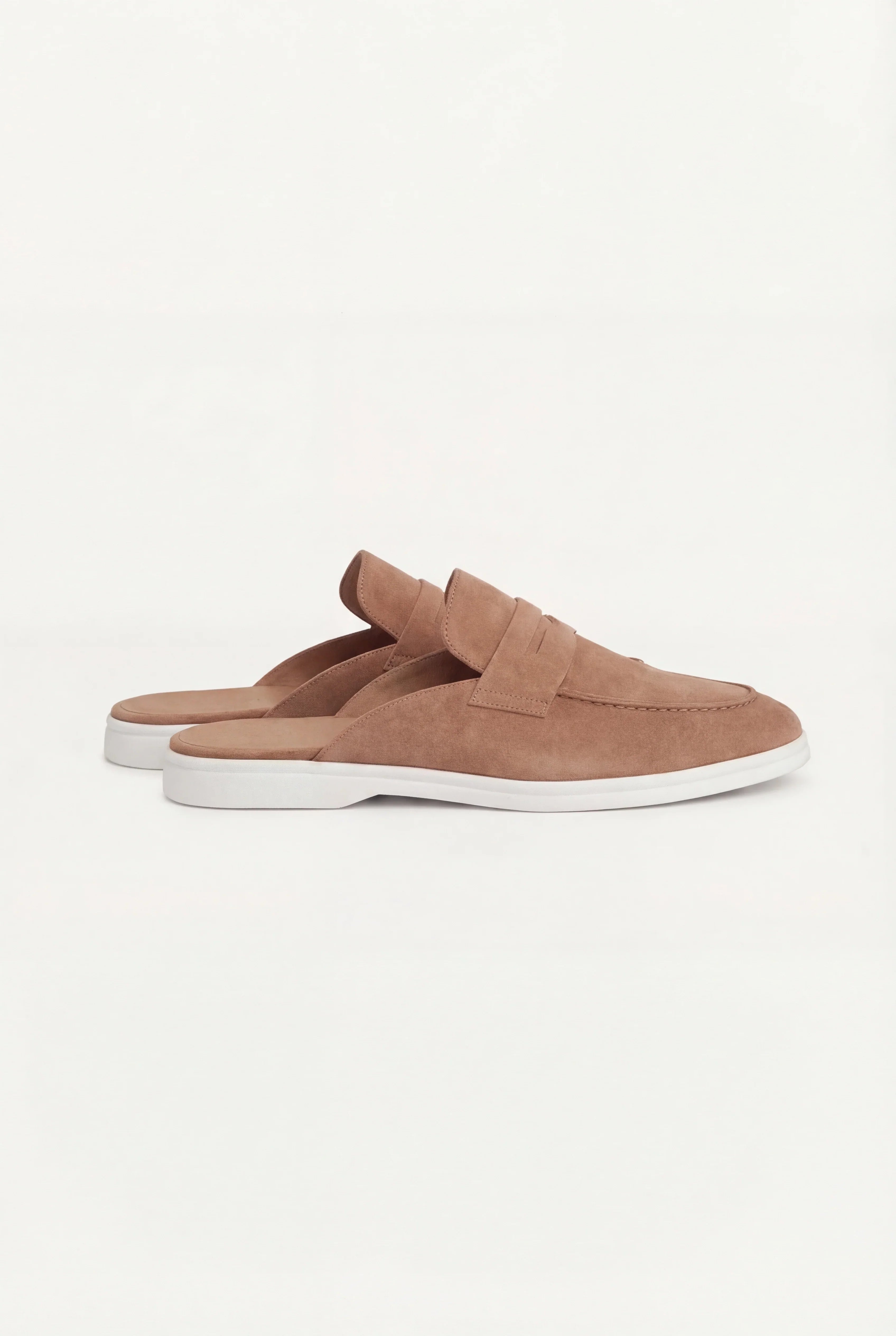 Brown Suède Portside Mule