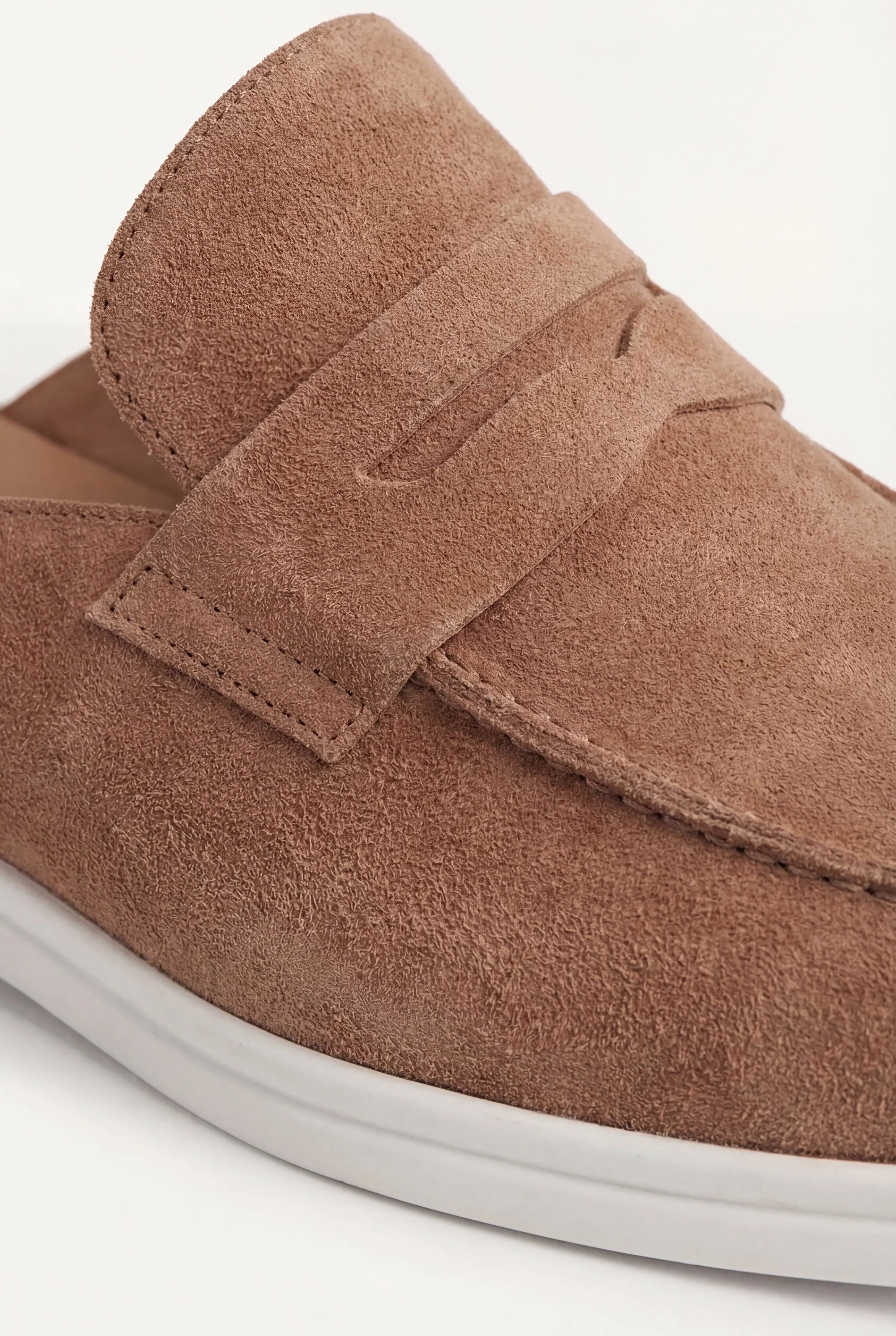 Suède Portside Mule Brown