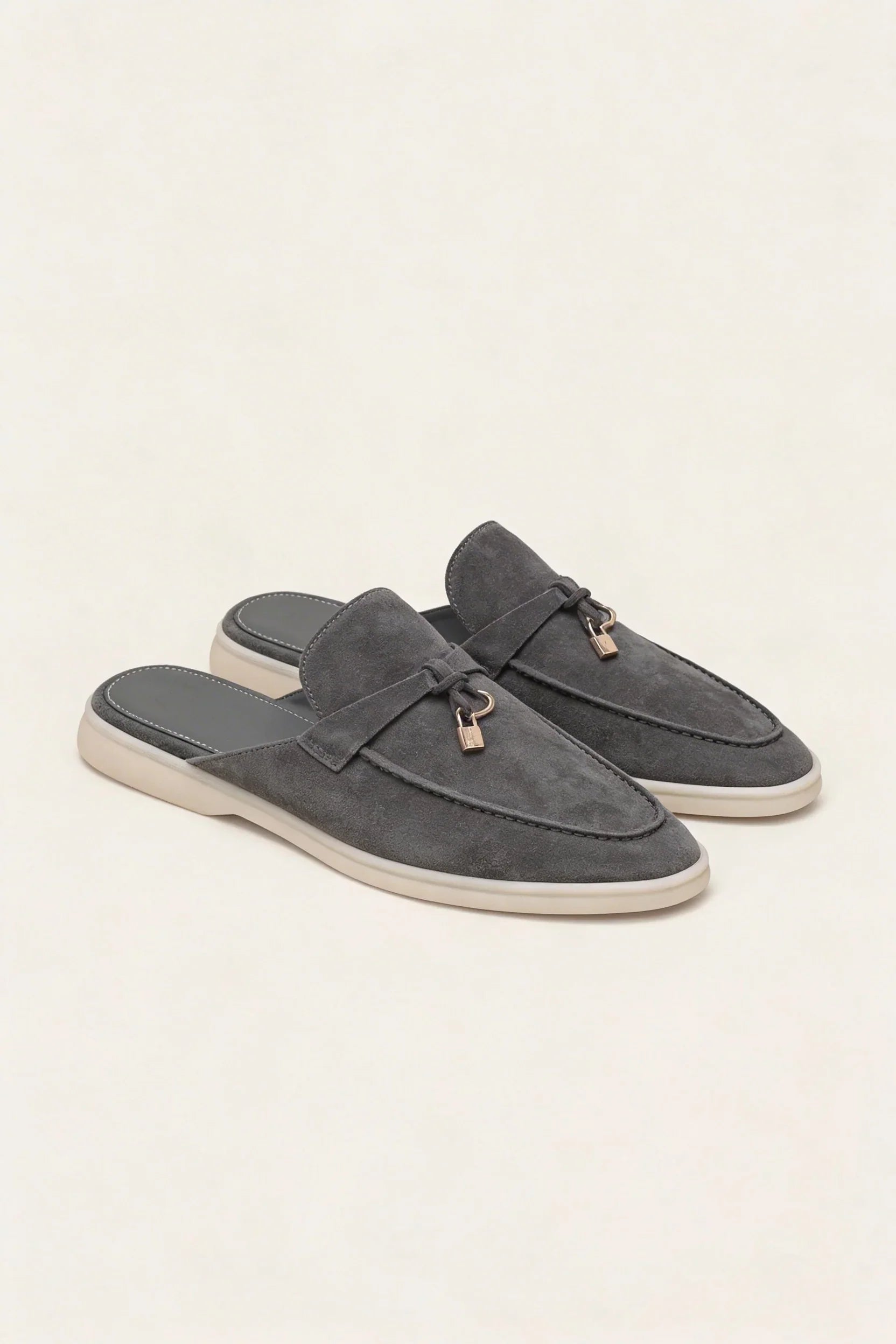 Suède Grey Explorer Mule