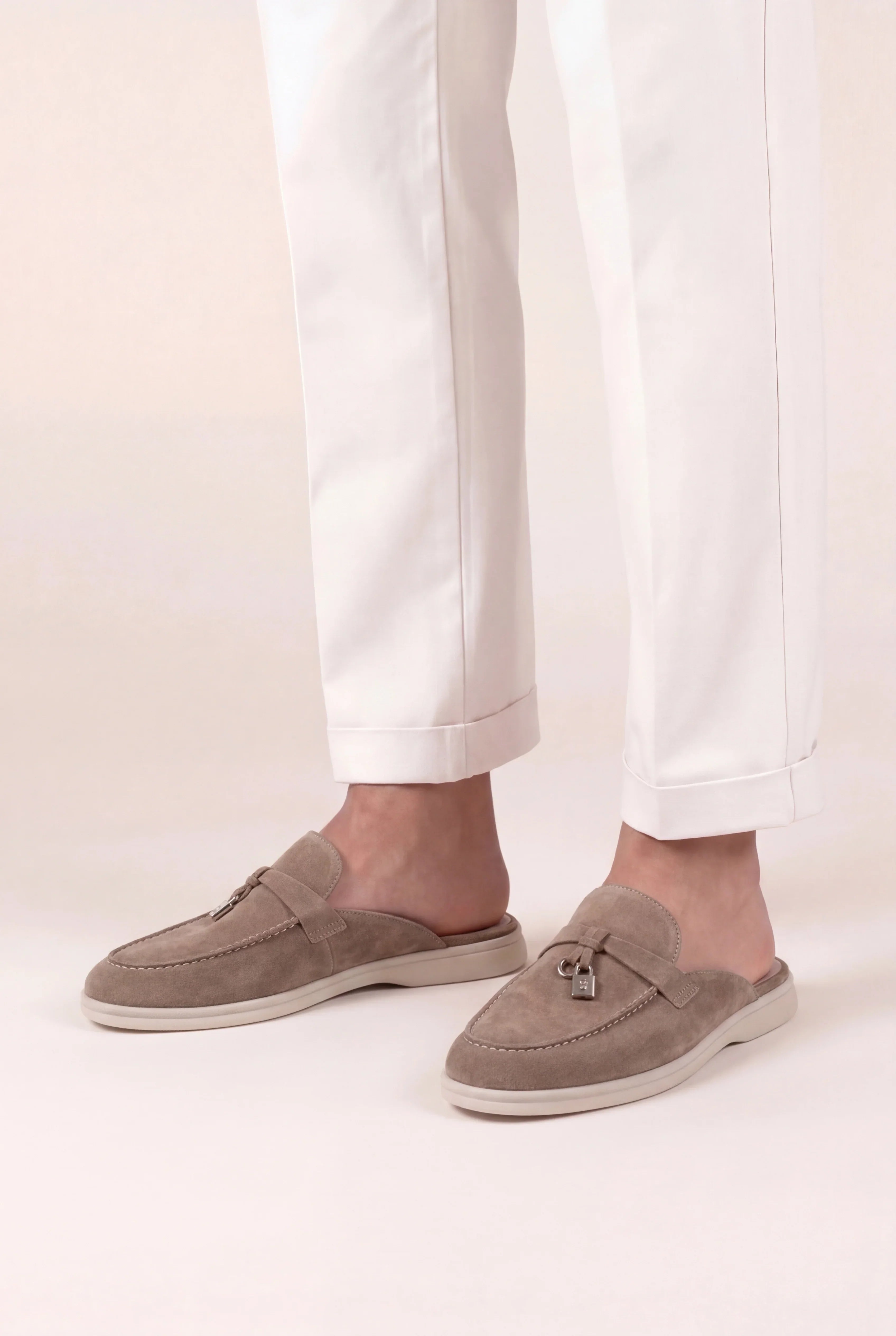 Suède Beige Explorer Mule